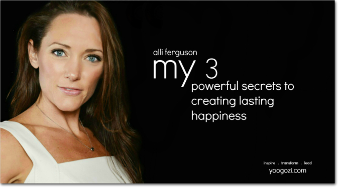 My 3 Alli Ferguson happiness for a lifetime yoogozi