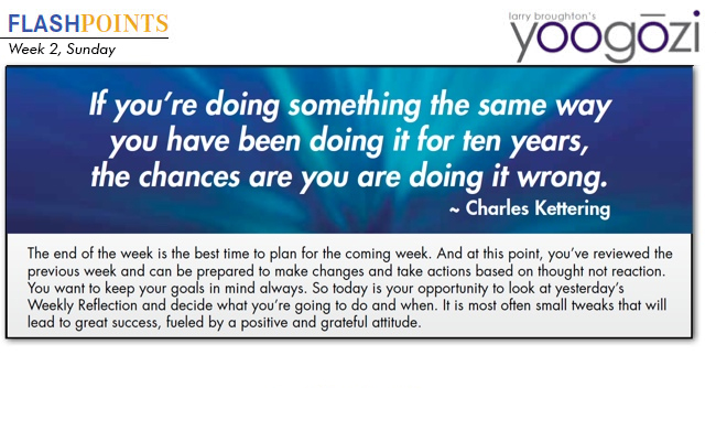 If you're doing something the same way you have been doing it for ten years, the changes are you are doing it wrong. Charles Kettering