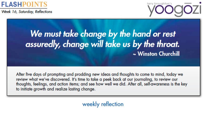 We must take change by the hand or rest assuredly, change will take us by the throat. ~ Winston Churchill
