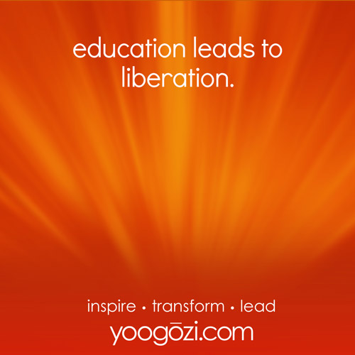 education leads to liberation.