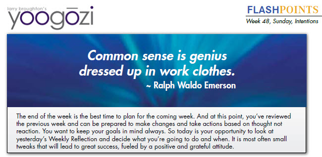 Common sense is genius dressed up in work clothes. ~ Ralph Waldo Emerson