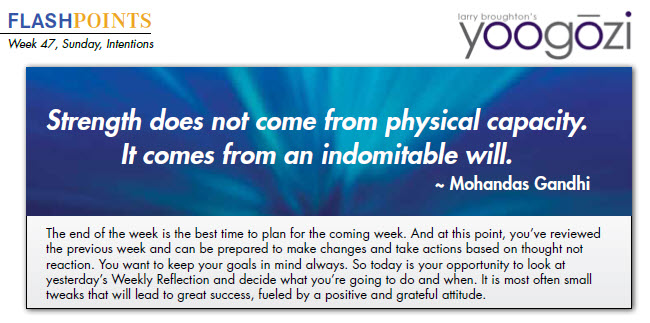 Strength does not come from physical capacity. It comes from an indomitable will. ~ Mohandas Gandhi